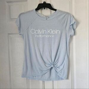 Lightweight light blue casual calvin klein tshirt